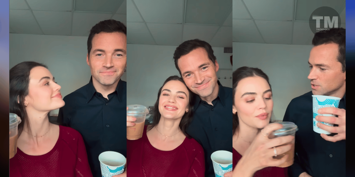 Lucy Hale & Ian Harding Reunite for Festive Holiday Rom-Com