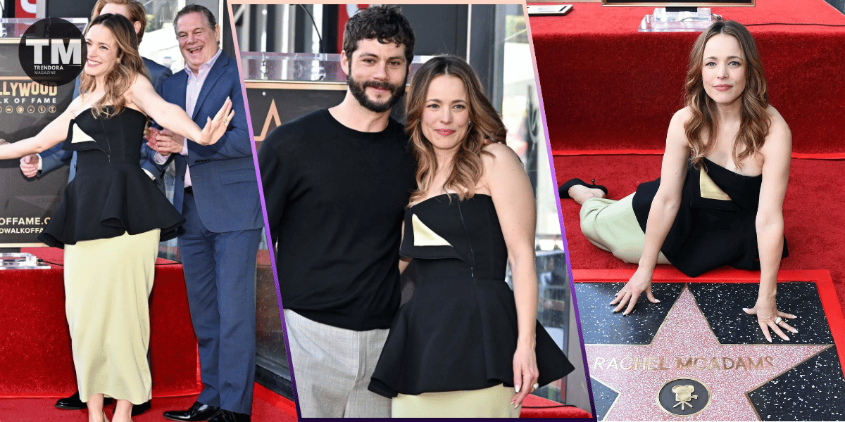 Dylan O’Brien Supports Rachel McAdams at Walk of Fame