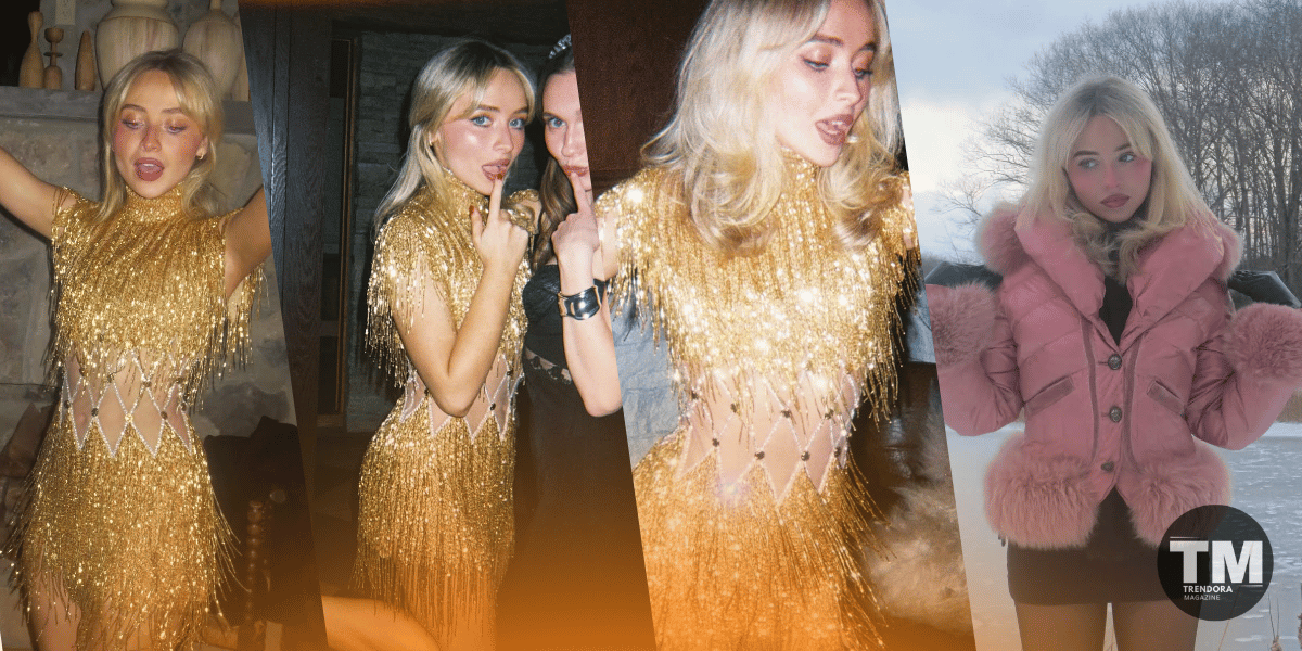 Sabrina Carpenter’s Gold Dress Instagram Post Has Fans Obsessed