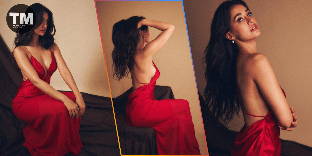 Disha Patani Stuns in Red Outfit With Effortless Glam