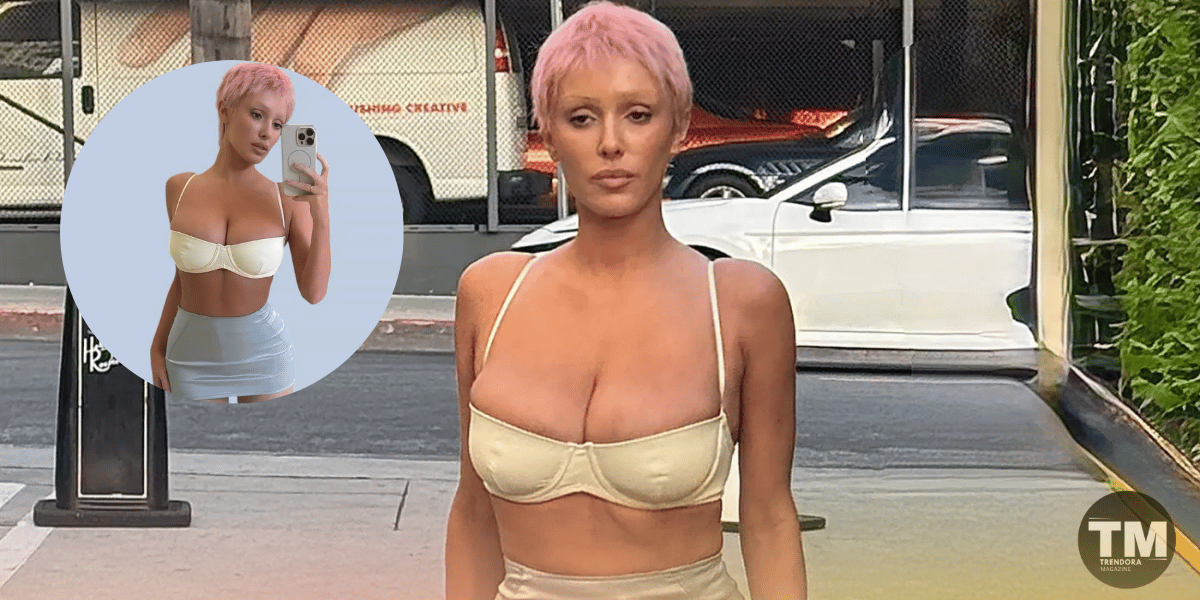 Bianca Censori Debuts Pink Pixie Cut in Los Angeles