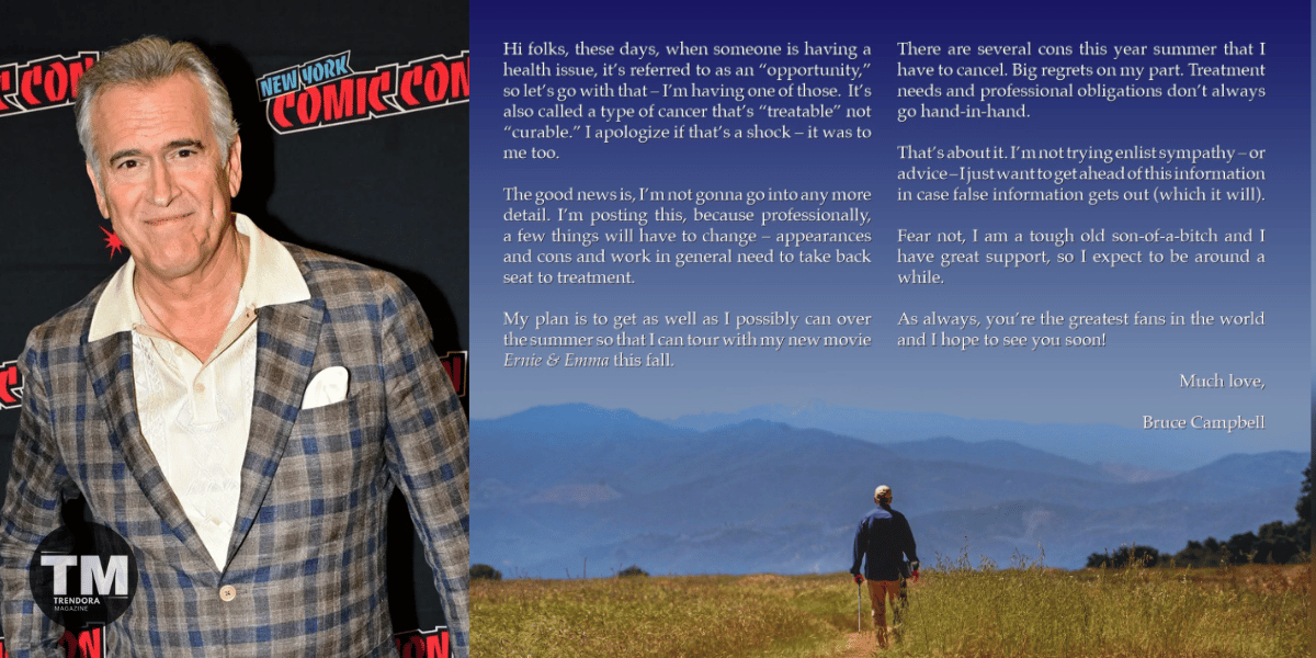 Bruce Campbell Reveals Treatable Cancer Diagnosis and Plans Treatment