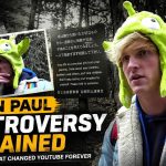 Logan Paul during his controversial Japan forest trip, featured in a Trendora Magazine explainer about the YouTube scandal that changed internet culture.