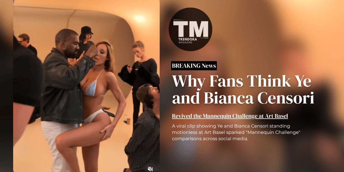 Ye and Bianca Censori Art Basel appearance in Switzerland