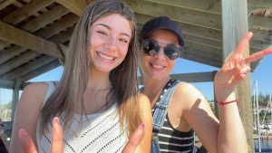 Mikayla Campinos outdoor Instagram photo shared with fans in 2026