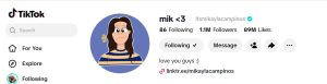 Mikayla Campinos outdoor Instagram photo shared with fans in 2026