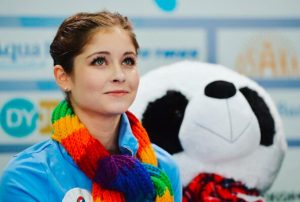 Yulia Lipnitskaya Olympic champion and former Russian figure skater during the 2014 Winter Olympics.