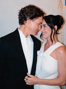 Katy Perry and Justin Trudeau attend the Tribeca Festival premiere in New York