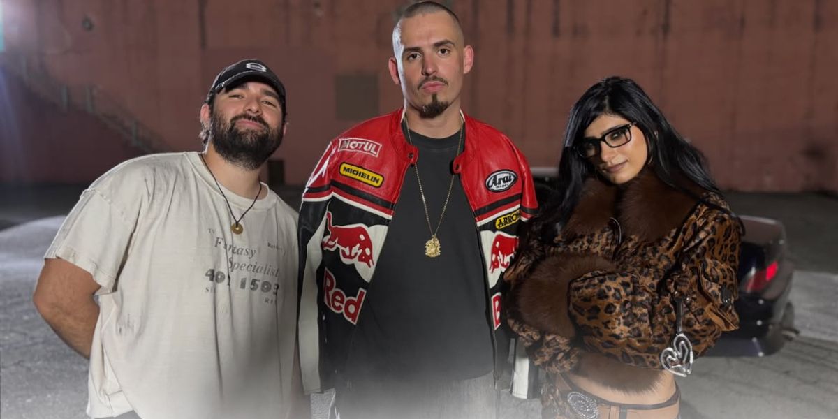Mia Khalifa appearing in itslu's DOG music video teaser shared on Instagram