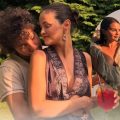 Selena Gomez smiles during a sunset getaway in Benny Blanco's heartfelt birthday tribute on Instagram.